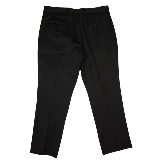 Express Photographer 32 x 25 SHORT Mens Slim Fit Dress Pants Black Flat Mid Rise - Picture 1 of 8